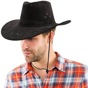 I Love Fancy Dress Black Faux Suede Cowboy Hat - Pack of 12 I Love Fancy Dress Black Faux Suede Cowboy Hat - Pack of 12
