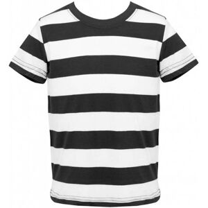 I Love Fancy Dress Childs Black and White Striped Short Sleeve Top - Large I Love Fancy Dress Childs Black and White Striped Short Sleeve Top - Large