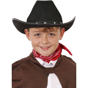 I Love Fancy Dress Childs Black Studded Cowboy Hat - Single I Love Fancy Dress Childs Black Studded Cowboy Hat - Single