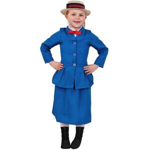 I Love Fancy Dress Childs Mary Poppins Costume with Boater Hat - Large I Love Fancy Dress Childs Mary Poppins Costume with Boater Hat - Large