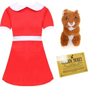 I Love Fancy Dress Girls Veruca Salt Costume – Fun & Classic - XLarge - Dress, Ticket & Squirrel I Love Fancy Dress Girls Veruca Salt Costume – Fun & Classic - XLarge - Dress, Ticket & Squirrel