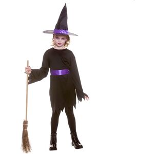 XS-Stock.com Ltd Girls Midnight Witch Costume Dress Hat Purple Belt Halloween - M (5-7 years) XS-Stock.com Ltd Girls Midnight Witch Costume Dress Hat Purple Belt Halloween - M (5-7 years)