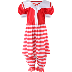 I Love Fancy Dress Girls Victorian Bather Costume - XL I Love Fancy Dress Girls Victorian Bather Costume - XL