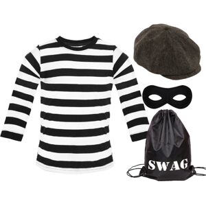 I Love Fancy Dress Men's Burglar Bill Costume Set - XL - Without Bag I Love Fancy Dress Men's Burglar Bill Costume Set - XL - Without Bag
