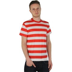 I Love Fancy Dress Adults Red and White Striped Short Sleeve Top - 2XL I Love Fancy Dress Adults Red and White Striped Short Sleeve Top - 2XL