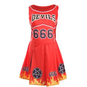 I Love Fancy Dress Ladies Halloween Devil Cheerleader Costume - Medium I Love Fancy Dress Ladies Halloween Devil Cheerleader Costume - Medium