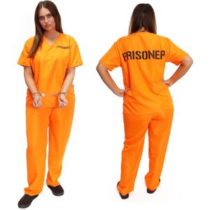 I Love Fancy Dress Ladies Orange Prisoner Costume - Large I Love Fancy Dress Ladies Orange Prisoner Costume - Large