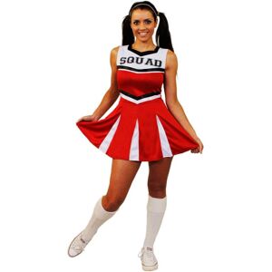 I Love Fancy Dress Ladies Red Cheerleader Costume - Medium I Love Fancy Dress Ladies Red Cheerleader Costume - Medium