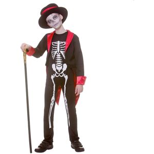XS-Stock.com Ltd Mr Skelebones Boys Skeleton Costume Top Hat Tails Dancer - L (8-10 years) XS-Stock.com Ltd Mr Skelebones Boys Skeleton Costume Top Hat Tails Dancer - L (8-10 years)