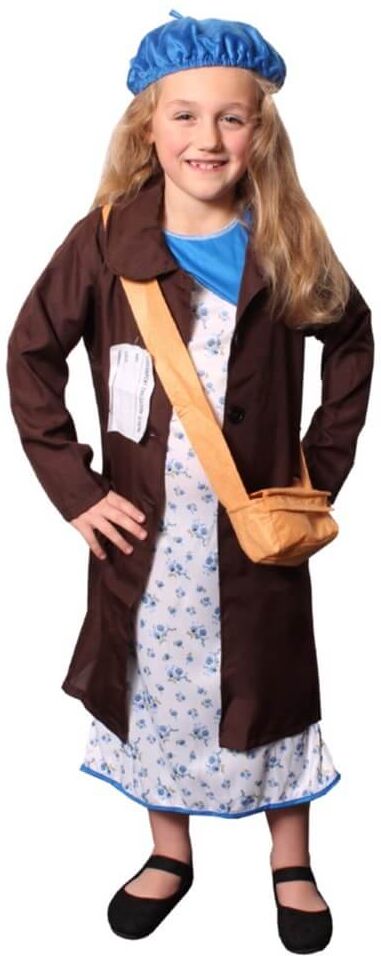 I Love Fancy Dress Childs Evacuee Girl War World Book Day Costume - Small