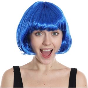 I Love Fancy Dress Chic Blue Bob Wig for Stylish Transformations - Single I Love Fancy Dress Chic Blue Bob Wig for Stylish Transformations - Single