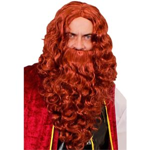 I Love Fancy Dress Curly Wig and Beard Set - Ginger I Love Fancy Dress Curly Wig and Beard Set - Ginger