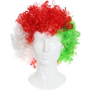 I Love Fancy Dress Welsh Supporters Afro Wig for Parties - Single I Love Fancy Dress Welsh Supporters Afro Wig for Parties - Single