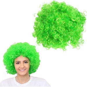 I Love Fancy Dress Green Fancy Dress Afro Wig - Single I Love Fancy Dress Green Fancy Dress Afro Wig - Single