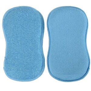 XS-Stock.com Ltd 10pk Duo Action Cleaning Pads Microfibre Scrubbing Cloths - Blue XS-Stock.com Ltd 10pk Duo Action Cleaning Pads Microfibre Scrubbing Cloths - Blue