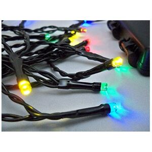 Best Artificial Ltd 40 LED Indoor Battery String Lights 4M Length Party Fairy Christmas - Multi Colour - Black Cable