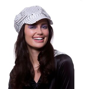 XS-Stock.com Ltd 70s Sequin Hat Silver Retro Disco Cap Fancy Dress XS-Stock.com Ltd 70s Sequin Hat Silver Retro Disco Cap Fancy Dress