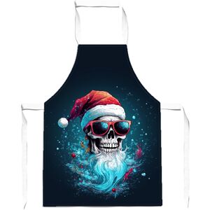 WRT Ltd Magical Santa Hat Skull Splashart Apron - Adult WRT Ltd Magical Santa Hat Skull Splashart Apron - Adult