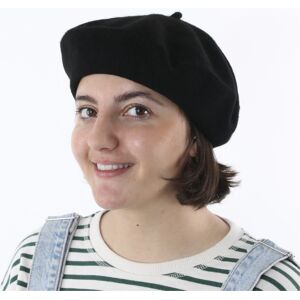 I Love Fancy Dress Black French Beret Hat: Timeless Style Statement - Single I Love Fancy Dress Black French Beret Hat: Timeless Style Statement - Single
