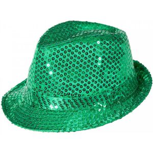 I Love Fancy Dress Green Sequin Fedora Hat - Pack of 24 I Love Fancy Dress Green Sequin Fedora Hat - Pack of 24
