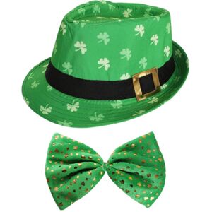 I Love Fancy Dress Irish Trilby Hat & Jumbo Irish Bow Tie - Pack of 1 I Love Fancy Dress Irish Trilby Hat & Jumbo Irish Bow Tie - Pack of 1