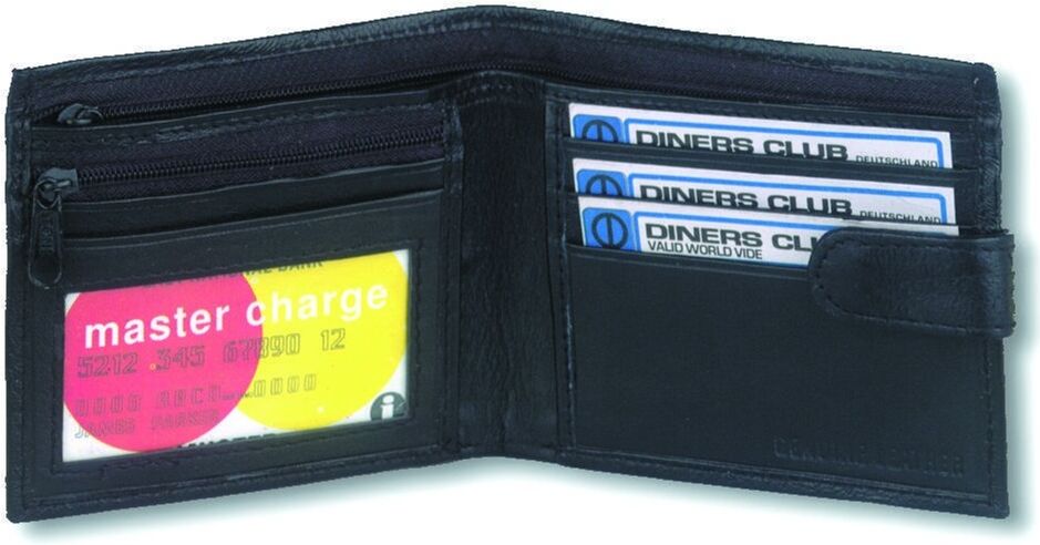 aroonz trading limited Gents High Quality Multiple Card Slots And Id Window Soft Leather Wallet