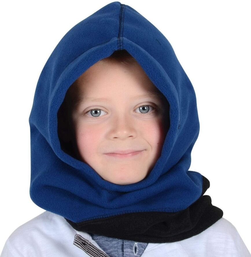 XS-Stock.com Ltd Childrens Winter Polar Fleece Hood Balaclava Neck Warmer - Blue