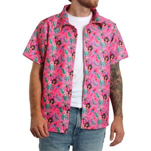 I Love Fancy Dress Unisex Hawaiian Print Shirt - Pink - XXLarge I Love Fancy Dress Unisex Hawaiian Print Shirt - Pink - XXLarge