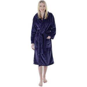 XS-Stock.com Ltd Autumn Faith Womens Deluxe Plush Robe With Pockets And Belt - Deep Purple - L XS-Stock.com Ltd Autumn Faith Womens Deluxe Plush Robe With Pockets And Belt - Deep Purple - L