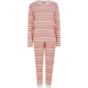 XS-Stock.com Ltd Womens Christmas Pyjama Set Reindeer Fairisle Print - XL - Red XS-Stock.com Ltd Womens Christmas Pyjama Set Reindeer Fairisle Print - XL - Red