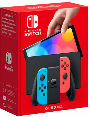 The Chelsea Gamer Nintendo Switch (OLED Model) - Neon Red/Neon Blue