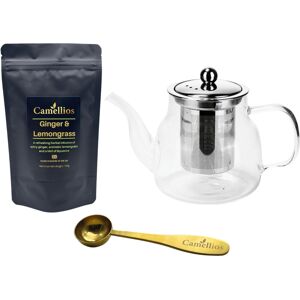 Camellios Loose Leaf Tea Set – Perfect for Tea Lovers - Ginger & Lemongrass (100g) Camellios Loose Leaf Tea Set – Perfect for Tea Lovers - Ginger & Lemongrass (100g)