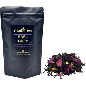 Earl Grey Tea, Black Loose Leaf Tea, Camellios - 100g Earl Grey Tea, Black Loose Leaf Tea, Camellios - 100g