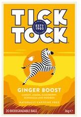 GHB Traders Limited Tick Tock Wellbeing Ginger Boost Tea 20's - TT11