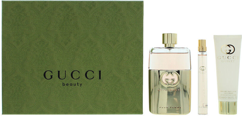 Scent Warehouse Gucci Guilty Pour Femme 3 Piece Eau de Parfum 90ml Gift Set