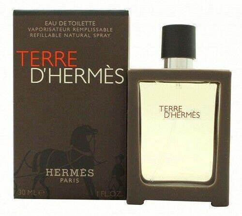 Luxe Hermes Terre D'Hermes 30ml Eau de Toilette Refillable Spray