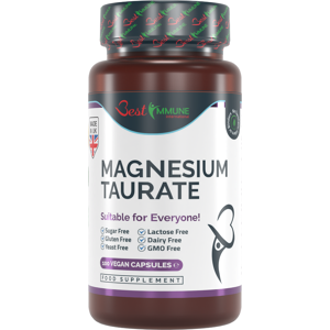 Best Immune International Natural Magnesium Taurate 500mg Premium Quality Ideal Strength 100 Vegan Capsules Highest Bioavailability Best Immune International Natural Magnesium Taurate 500mg Premium Quality Ideal Strength 100 Vegan Capsules Highest Bioavailability
