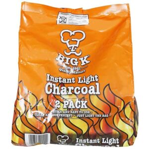 XS-Stock.com Ltd Big K Instant Light The Bag Charcoal BBQ Fire Pit Fuel 2x1kg XS-Stock.com Ltd Big K Instant Light The Bag Charcoal BBQ Fire Pit Fuel 2x1kg