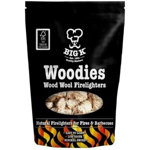 XS-Stock.com Ltd Big K Woodies Wood Wool Firelighters Natural BBQ Starter 300g XS-Stock.com Ltd Big K Woodies Wood Wool Firelighters Natural BBQ Starter 300g