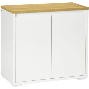 MHSTAR UK LTD HOMCOM Sideboard Living Room Cabinet with Double Door Cabinet Adjustable Shelf