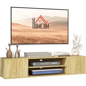 MHSTAR UK LTD HOMCOM Floating TV Stand Cabinet for TVs up to 60