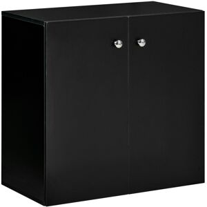 MHSTAR UK LTD HOMCOM Freestanding Storage Cabinet w/ Two Shelves Wooden Sideboard - Black