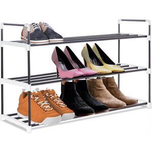 MantraRaj Infotech LTD. MantraRaj 3 Tier Heavy Duty Metal Shoe Rack Quick Assembly No Tools Required Shoe Rack Shoe Storage Cabinet Shoe Organiser Shoe Rack Holds u