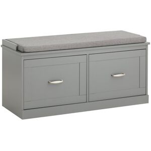 SoBuy Commercial GmbH SoBuy FSR131-HG, Hallway Storage Bench Shoe Bench Shoe Rack Shoe Cabinet, Grey