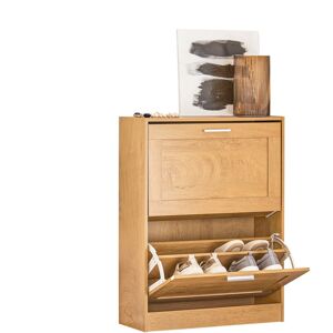 SoBuy Commercial GmbH SoBuy FSR137-N, Shoe Cabinet Shoe Rack Shoe Storage Cupboard Organizer Unit, Wood
