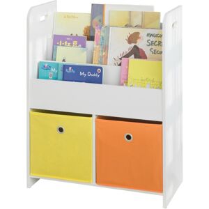 SoBuy Commercial GmbH SoBuy KMB27-W, Children Kids Bookcase Storage Display Rack Organizer Holder, White