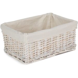 Wicker White Wash Storage Basket - Large - Storage Basket Wicker White Wash Storage Basket - Large - Storage Basket