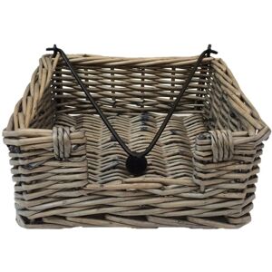 Red Hamper Antique Wash Wicker Napkin Holder Red Hamper Antique Wash Wicker Napkin Holder