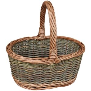 Red Hamper Childs Country Oval Wicker Shopping Basket Unlined - Large Red Hamper Childs Country Oval Wicker Shopping Basket Unlined - Large