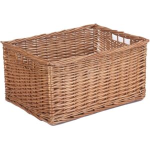 Red Hamper Double Steamed Wicker Storage Basket - Large Red Hamper Double Steamed Wicker Storage Basket - Large